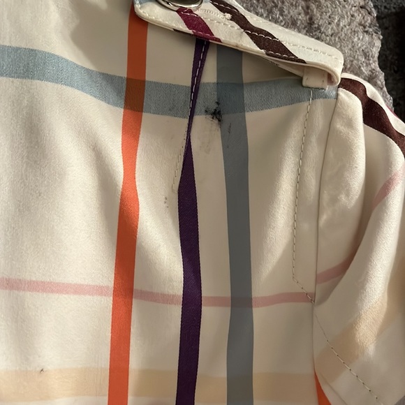 Coach plaid trench coat - Picture 7 of 9